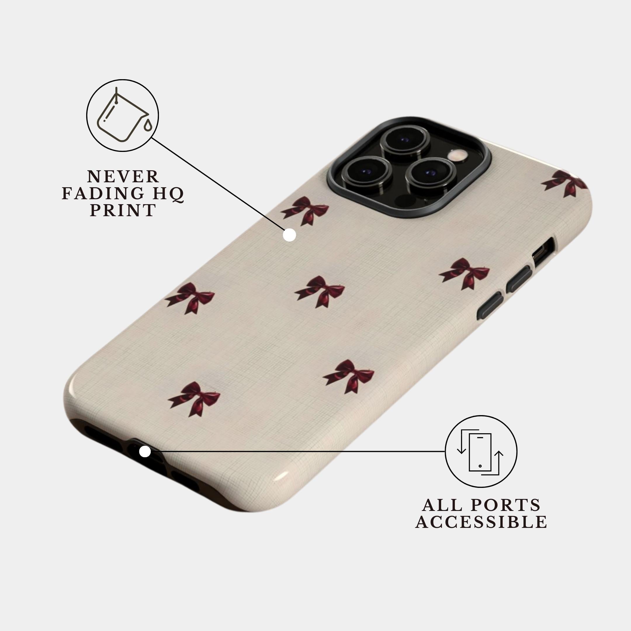 The Velvet Bowgrid | #1151 Mobile Case by CoverMeUp - Style 4