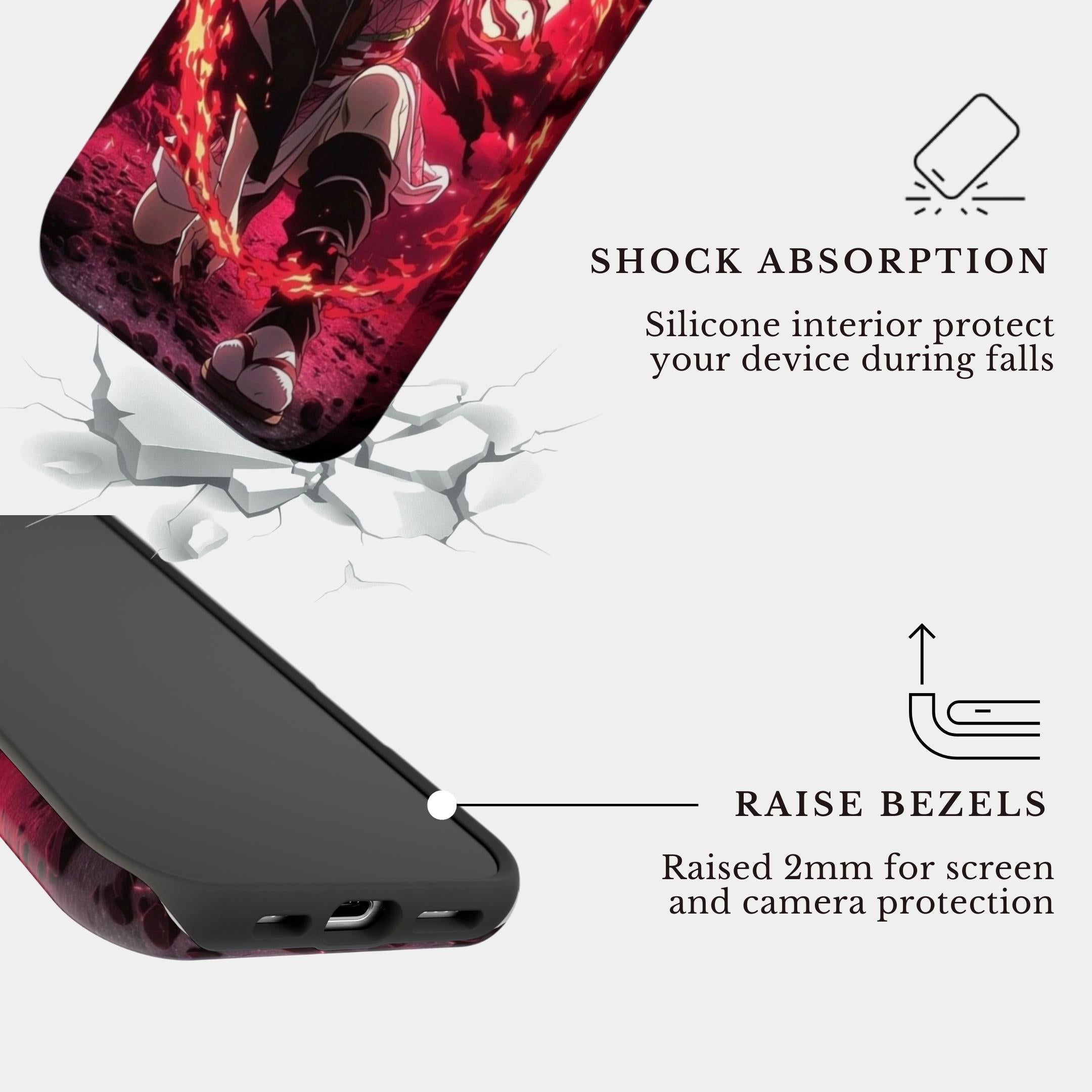 The Nezuko Blaze | #1036 Mobile Case by CoverMeUp - Style 4