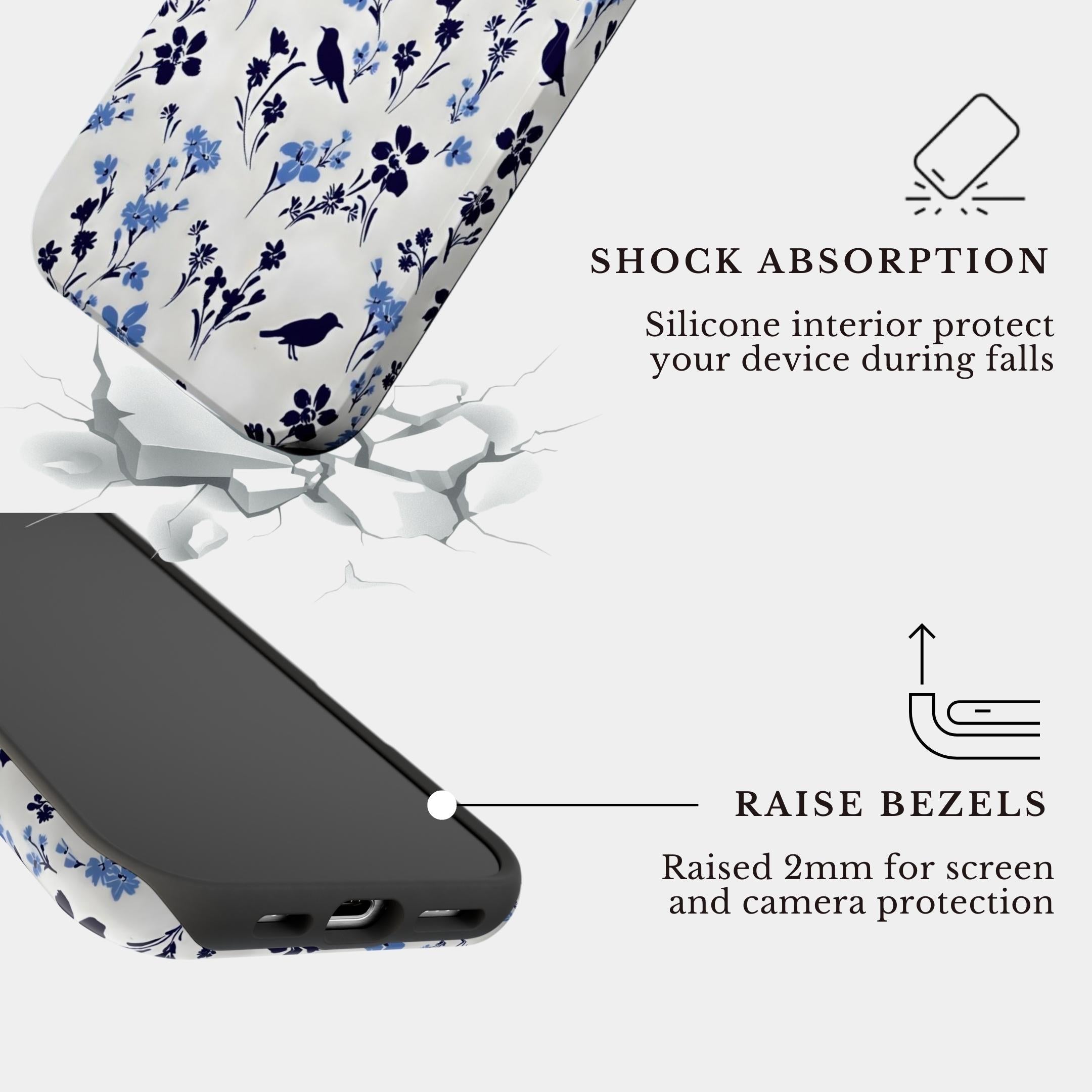 The Azure Feather | #1037 Mobile Case by CoverMeUp - Style 4