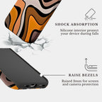 The Caramel Pulse | #1101 Mobile Case by CoverMeUp - Style 4