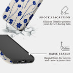 The Cobalt Feathers | #1062 Mobile Case by CoverMeUp - Style 4