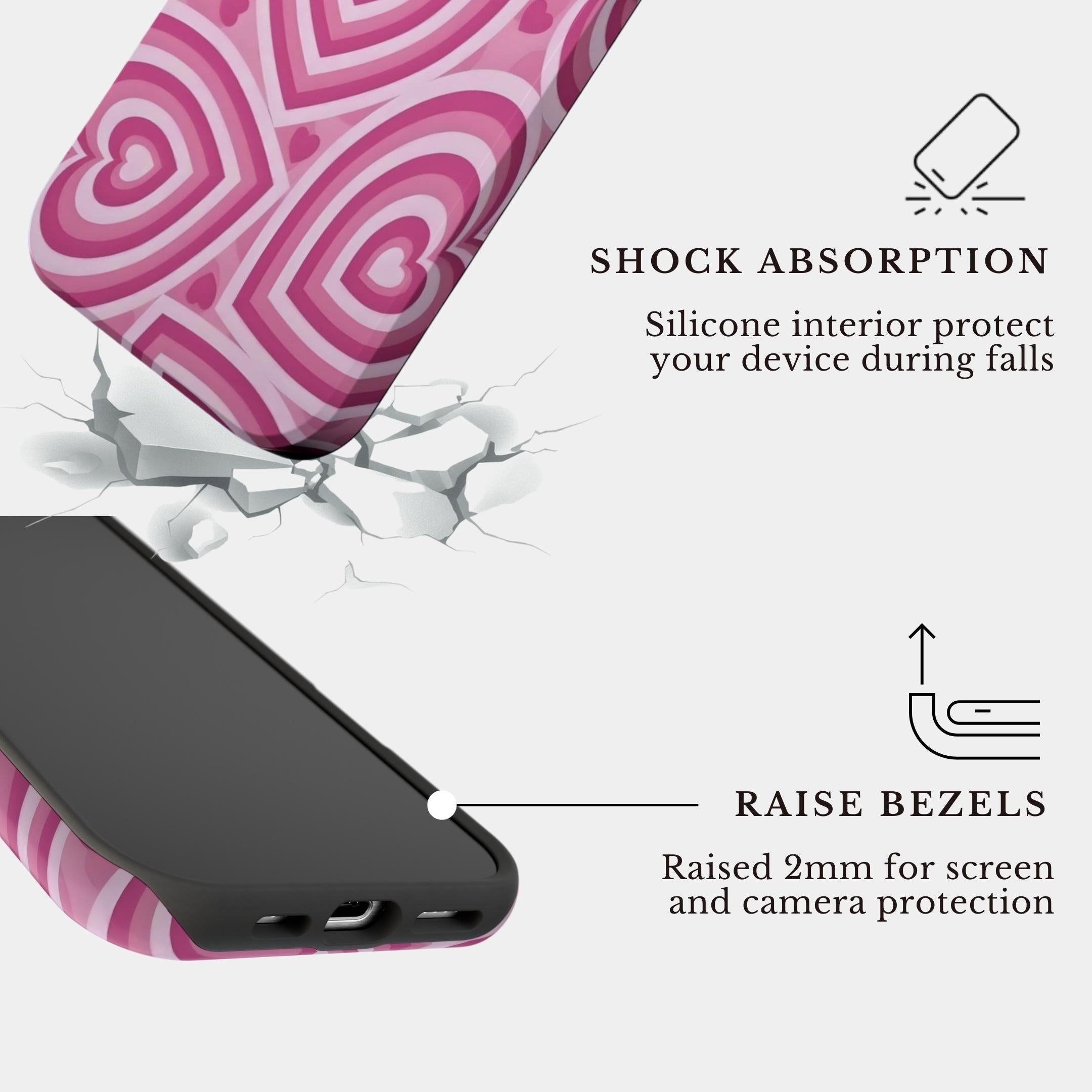 The Blush Heart | #1016 Mobile Case by CoverMeUp - Style 4