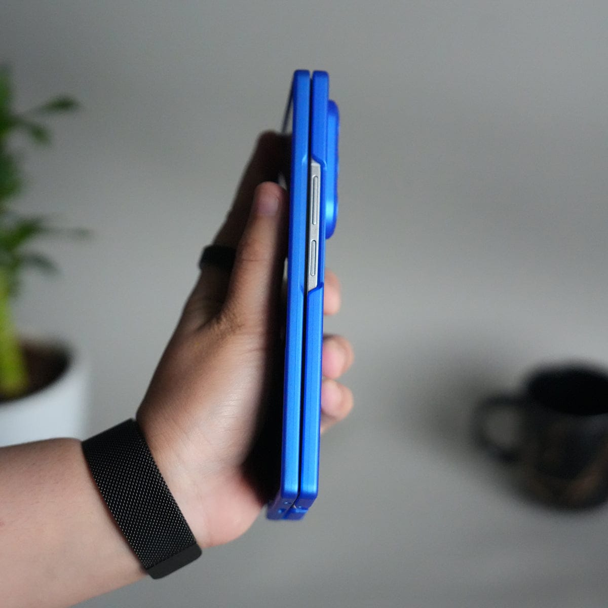 Matte Hard Back Cover For Samsung Galaxy Z Fold 8 Ultra | Case with S-Pen Slot & Front Glass | | Blue