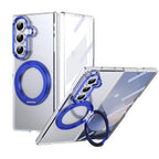 Transparent 360°Rotating Magnetic Holder Case Cover for Samsung Galaxy Z Fold 8 Ultra