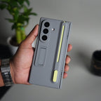 Front Glass Protection Case With PushUP S Pen Holder for Samsung Galaxy Z Fold 8 Ultra
