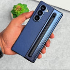 Chrome Plating front Glass Protection Hinge Case Folding Cover for Samsung Galaxy Z Fold 8 Ultra
