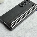 Chrome Plating front Glass Protection Hinge Case Folding Cover for Samsung Galaxy Z Fold 8 Ultra