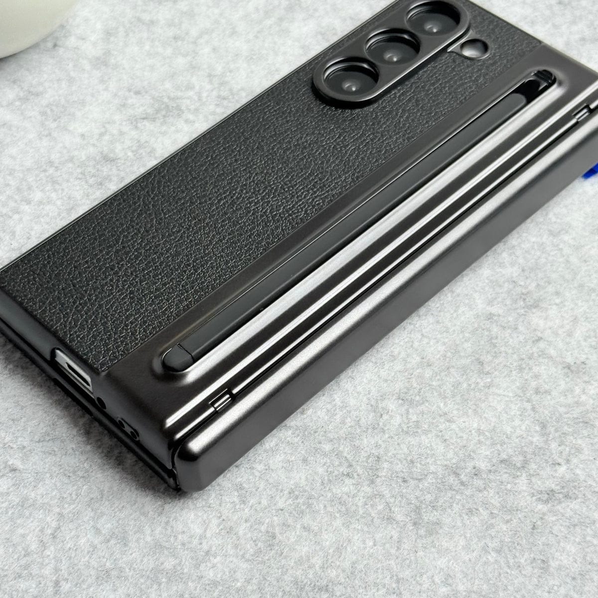 Chrome Plating front Glass Protection Hinge Case Folding Cover for Samsung Galaxy Z Fold 8 Ultra