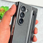Chrome Plating front Glass Protection Hinge Case Folding Cover for Samsung Galaxy Z Fold 8 Ultra