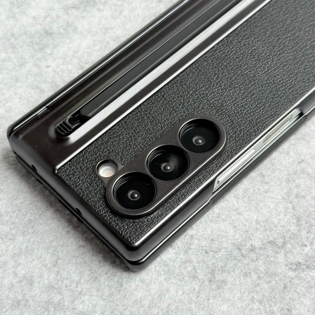 Chrome Plating front Glass Protection Hinge Case Folding Cover for Samsung Galaxy Z Fold 8 Ultra