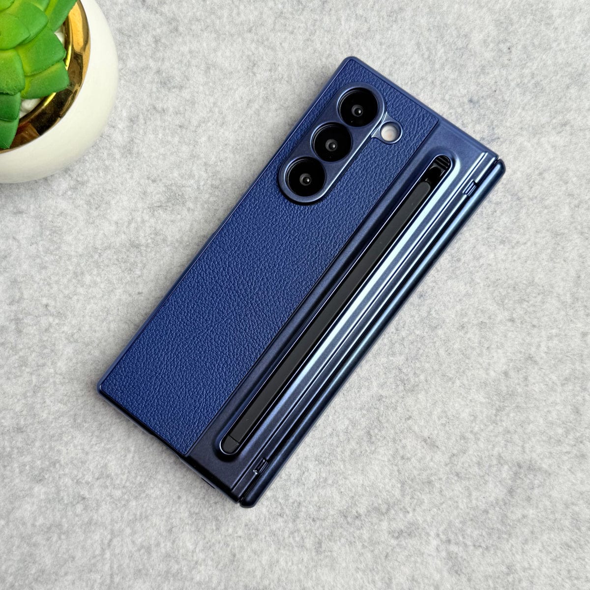 Chrome Plating front Glass Protection Hinge Case Folding Cover for Samsung Galaxy Z Fold 8 Ultra