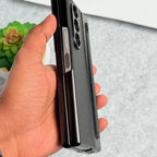 Chrome Plating front Glass Protection Hinge Case Folding Cover for Samsung Galaxy Z Fold 8 Ultra