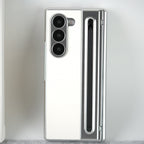 Leather Plating front Glass Protection Hinge Case For Samsung Galaxy Z Fold 8 Ultra | Folding Cover