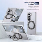 Transparent 360°Rotating Magnetic Holder Case Cover for Samsung Galaxy Z Fold 8 Ultra