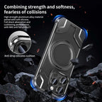 Magnetic Aluminum Alloy Frame Shockproof Phone Case with Ring Holder for Mobile Case by CoverMeUp - Style 3