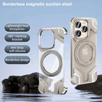Magnetic Aluminum Alloy Frame Shockproof Phone Case with Ring Holder for Mobile Case by CoverMeUp - Style 6