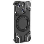 Magnetic Aluminum Alloy Frame Shockproof Phone Case with Ring Holder for Mobile Case by CoverMeUp - Style 8