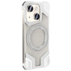 Magnetic Aluminum Alloy Frame Shockproof Phone Case with Ring Holder for Mobile Case by CoverMeUp - Style 9