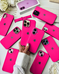Liquid Silicon iPhone Case - Fuchsia Pink