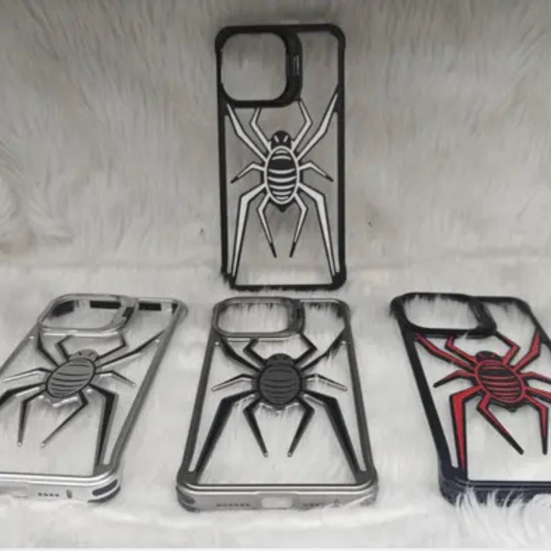 Full Metal Spider Case with Camera Kickstand for iPhone 16Pro/16ProMax