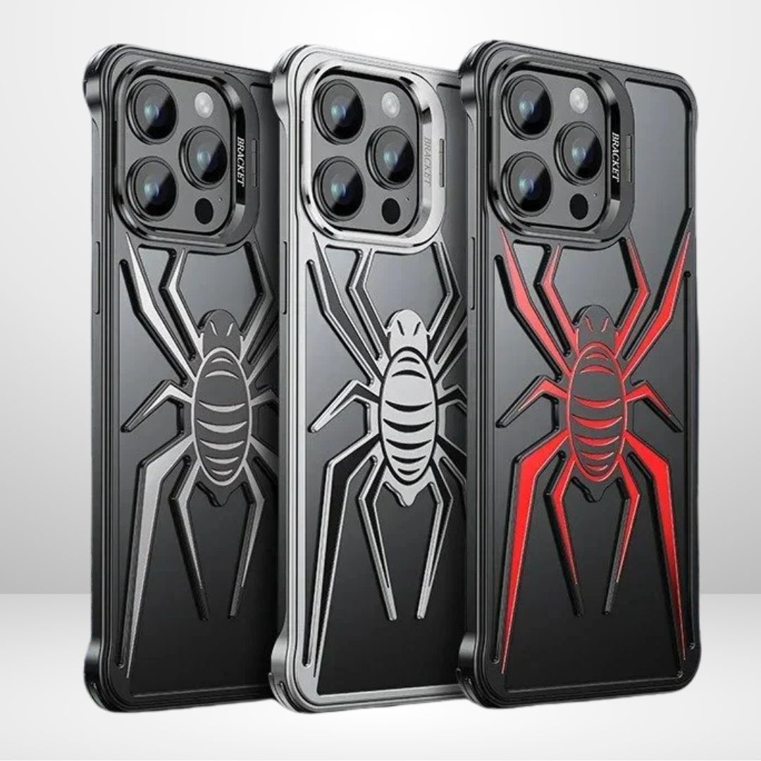 Full Metal Spider Case with Camera Kickstand for iPhone 16Pro/16ProMax