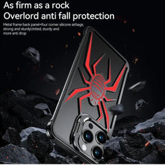 Full Metal Spider Case with Camera Kickstand for iPhone 16Pro/16ProMax