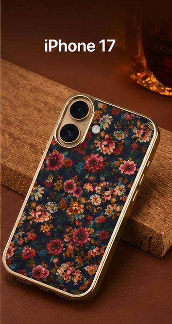 Floral Designer MagSafe Case for IPhone 17(Blue)