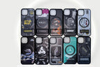 Protective Apple iPhone Back Cover - Printed Magsafe Hard Case with Stand for iPhone