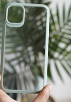 Protective Apple iPhone Back Cover - Rugged Border Clear Back Case For iPhone - Style 10