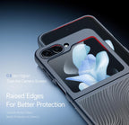 Samsung Galaxy Z Flip 5 5g Case, Built-in Screen Protector Anti-Yellowing Clear Shockproof Protective Phone Case for Samsung Z Flip 5 Mobile Case by CoverMeUp - Style 5