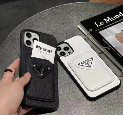 IPHONE LUXURY BRAND  CARD HOLDER LEATHER CASE COVER