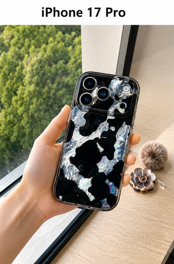 Animal Pattern Case for iPhone 17/18 Pro & Pro Max - iPhone 17 Pro / 18 Pro - Black/Silver