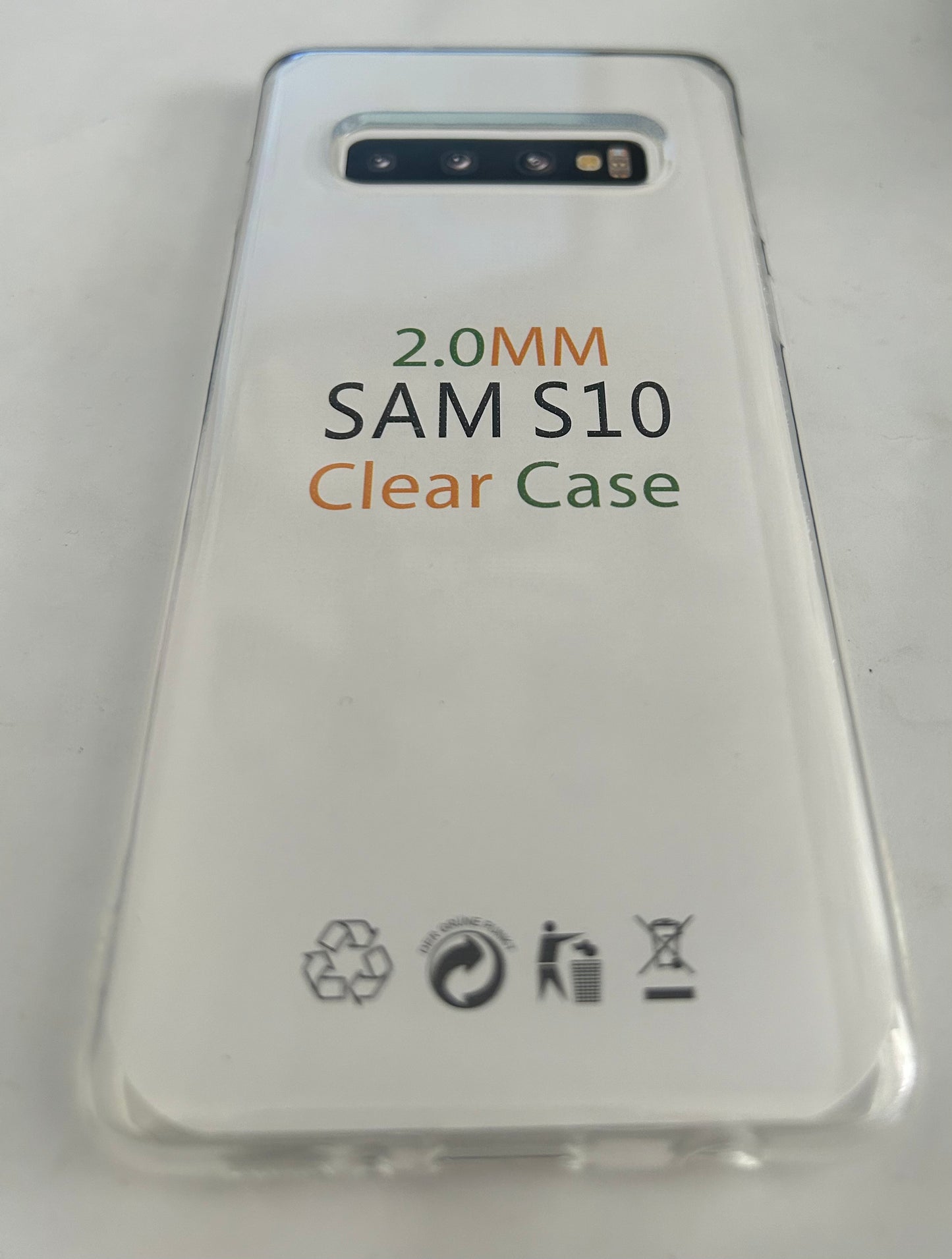 Silicone Clear Transparent Case for Samsung Galaxy S10