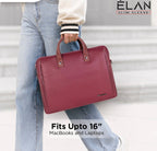 Elan Sleeve Slim Laptop Bag For Upto 16 Inch Macbook/Laptop(Maroon) Mobile Case by CoverMeUp - Style 4