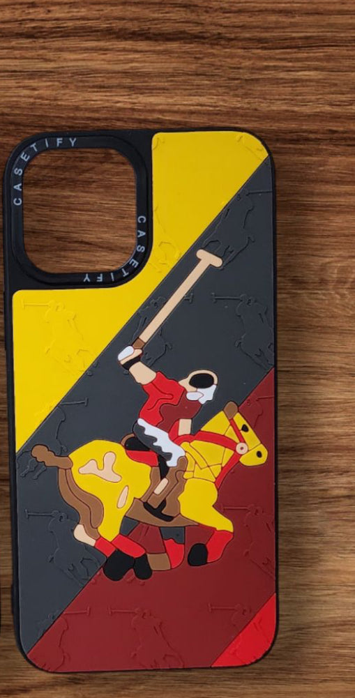 Polo Jockey Series 3D Silicon Embossed Design for iPhone series