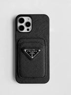 Protective Apple iPhone Back Cover - IPHONE LUXURY BRAND  CARD HOLDER LEATHER CASE COVER - Style 3