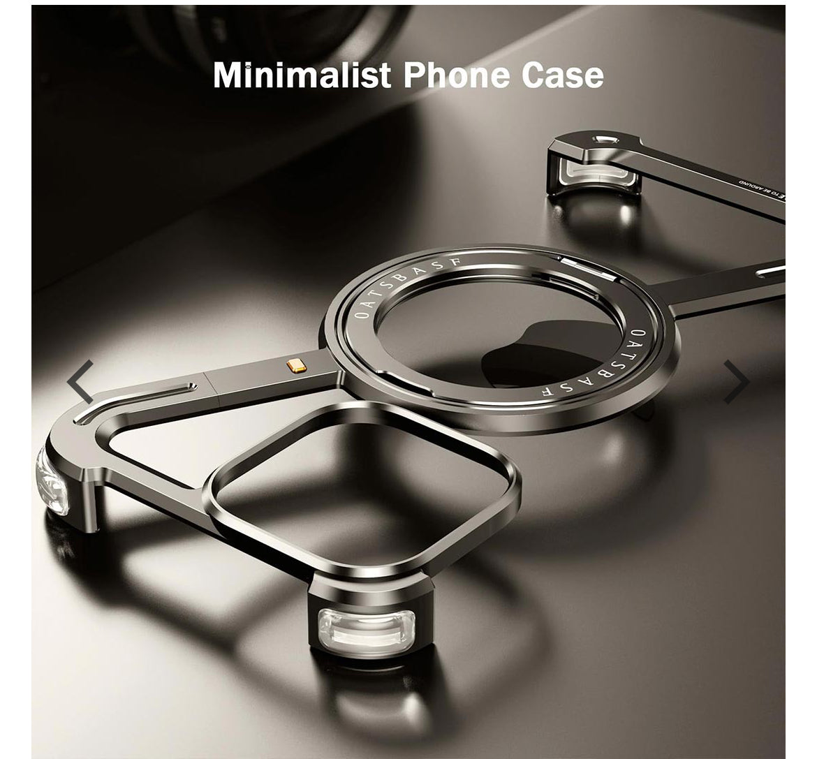 Z Rotating MagSafe Metal Rimless Case for iPhone 15 Pro Max