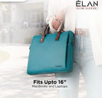 Elan Sleeve Slim Laptop Bag For Upto 16 Inch Macbook/Laptop(Blue) Mobile Case by CoverMeUp