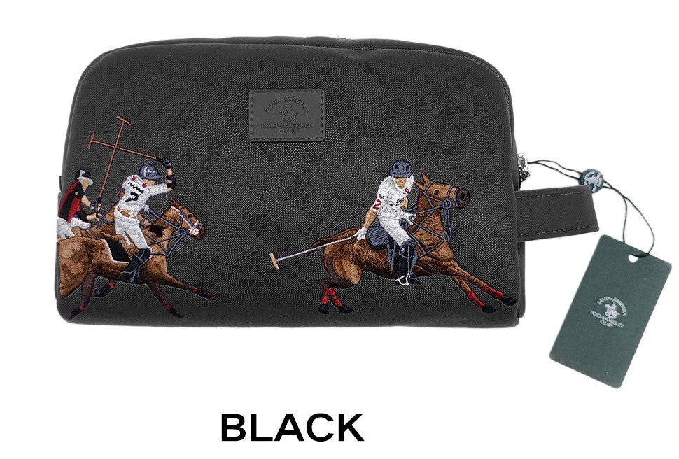 Santa Barbara Polo Embroided Travelling Kit (Black)