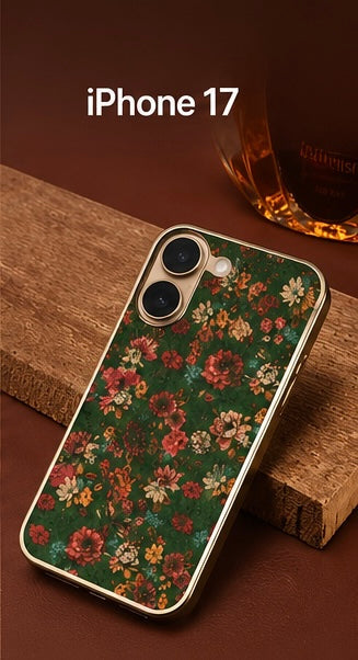 Floral Designer MagSafe Case for IPhone 17(Green)