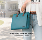 Elan Sleeve Slim Laptop Bag For Upto 13 Inch To 14.2 Inch Macbook/Laptop (Blue) Mobile Case by CoverMeUp