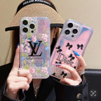 Protective Apple iPhone Back Cover - Glitter bling famous fashion logo case for iphone - Style 2