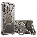 Protective Apple iPhone Back Cover - Z Rotating MagSafe Metal Rimless Case for iPhone 15 Pro Max