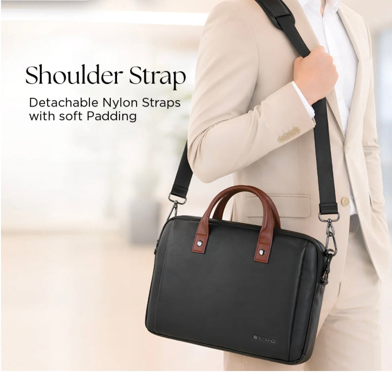 Elan Sleeve Slim Laptop Bag For Upto 16 Inch Macbook/Laptop( Black)