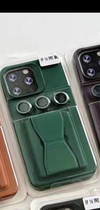 Protective Apple iPhone Back Cover - Silicone Phone Case with Stand for Iphone - Style 11