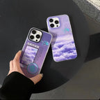 Protective Apple iPhone Back Cover - Hot Print NF Deep purple case for iPhone