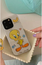 Protective Apple iPhone Back Cover - Tweety Bird Cartoon High Print Shockproof Case for iPhone - Style 2