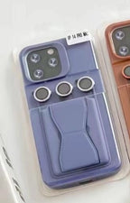 Protective Apple iPhone Back Cover - Silicone Phone Case with Stand for Iphone - Style 12