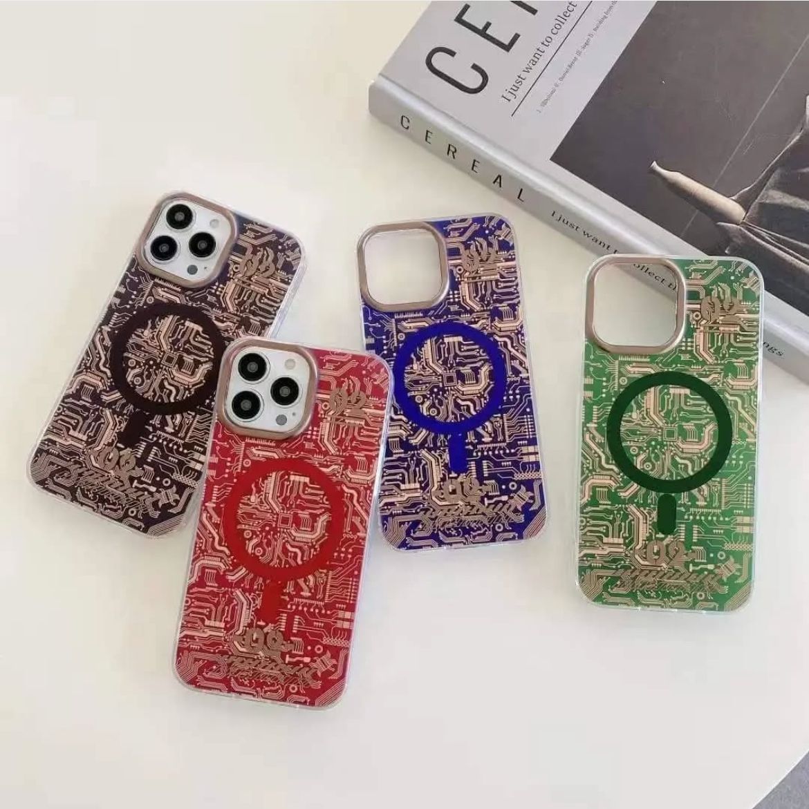 Futuristic Circuit Board MagSafe Case for iPhone