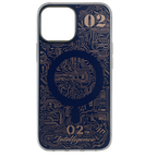 Protective Apple iPhone Back Cover - Futuristic Circuit Board MagSafe Case for iPhone | Shockproof Tech Style - Style 3